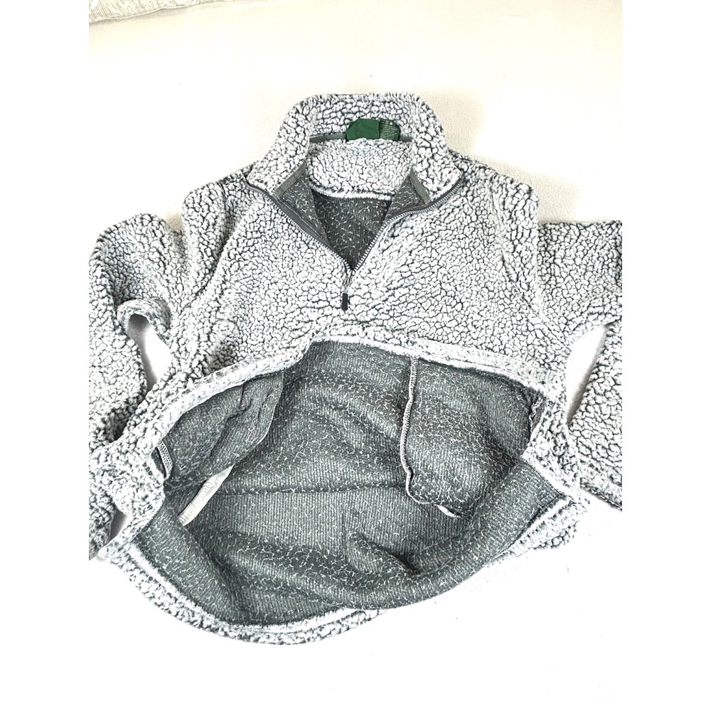 Weatherproof Vintage Sherpa Pullover Women‎ L Gray Gorpcore